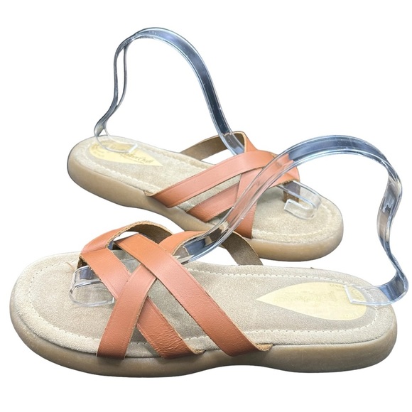 Leather Craft Women’s Toni Slides Brown Size 9 - Picture 5 of 14